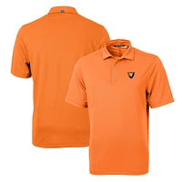Men's Cutter & Buck Orange Illinois Fighting Illini Team Logo Virtue Eco Pique Recycled Polo
