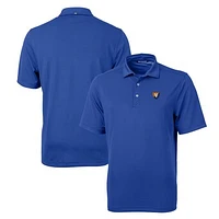 Men's Cutter & Buck Royal Illinois Fighting Illini Team Logo Virtue Eco Pique Recycled Polo