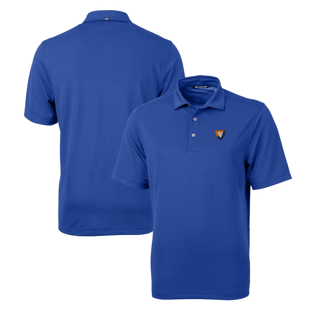 Men's Cutter & Buck Royal Illinois Fighting Illini Team Logo Virtue Eco Pique Recycled Polo