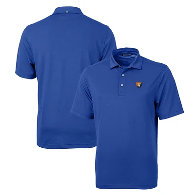 Men's Cutter & Buck Royal Illinois Fighting Illini Team Logo Virtue Eco Pique Recycled Polo