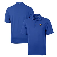 Men's Cutter & Buck Royal Illinois Fighting Illini Team Logo Virtue Eco Pique Recycled Polo