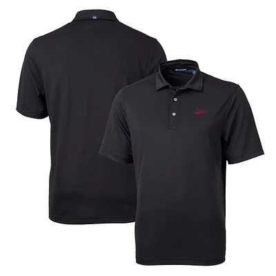 Men's Cutter & Buck Black New Mexico State Aggies Team Logo Virtue Eco Pique Recycled Polo