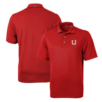 Men's Cutter & Buck Utah Utes Team Logo Virtue Eco Pique Recycled Polo