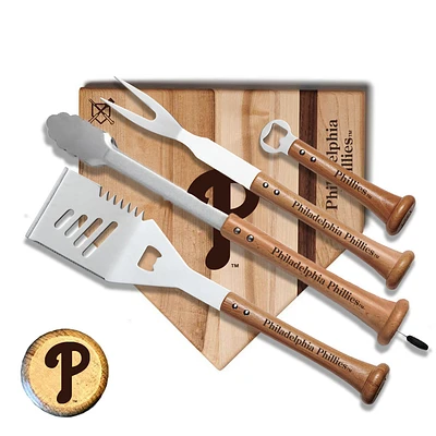 Baseball BBQ Philadelphia Phillies 17'' Grand Slam Combo Set