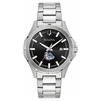 Men's Bulova Black Gonzaga Bulldogs Stainless Steel Classic Sport Watch