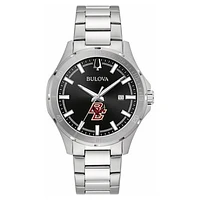 Men's Bulova Black Boston College Eagles Stainless Steel Classic Sport Watch
