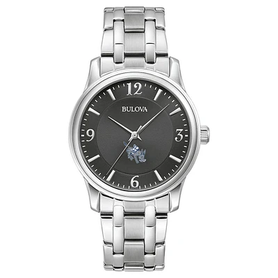 Men's Bulova Black Colorado School of Mines Orediggers Stainless Steel Corporate Collection Watch