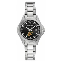 Women's Bulova Black Florida A&M Rattlers Stainless Steel Sport Classic Watch
