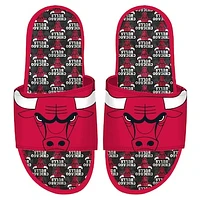 ISlide Chicago Bulls Team Pattern Gel Slide Sandals