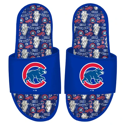 ISlide Chicago Cubs Team Pattern Gel Slide Sandals