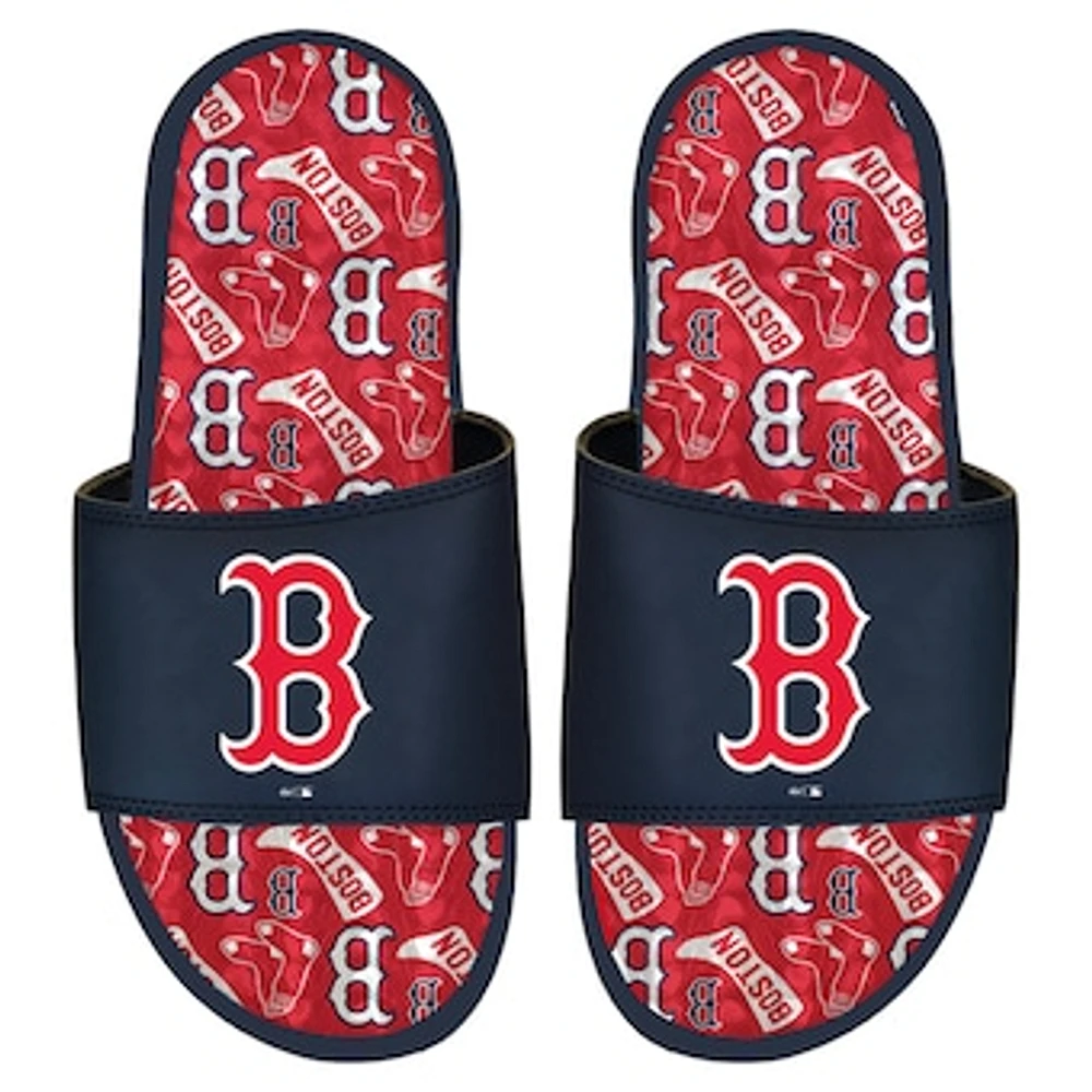 ISlide Boston Red Sox Team Pattern Gel Slide Sandals