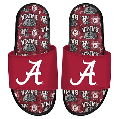 Youth ISlide Alabama Crimson Tide Team Pattern Gel Slide Sandals