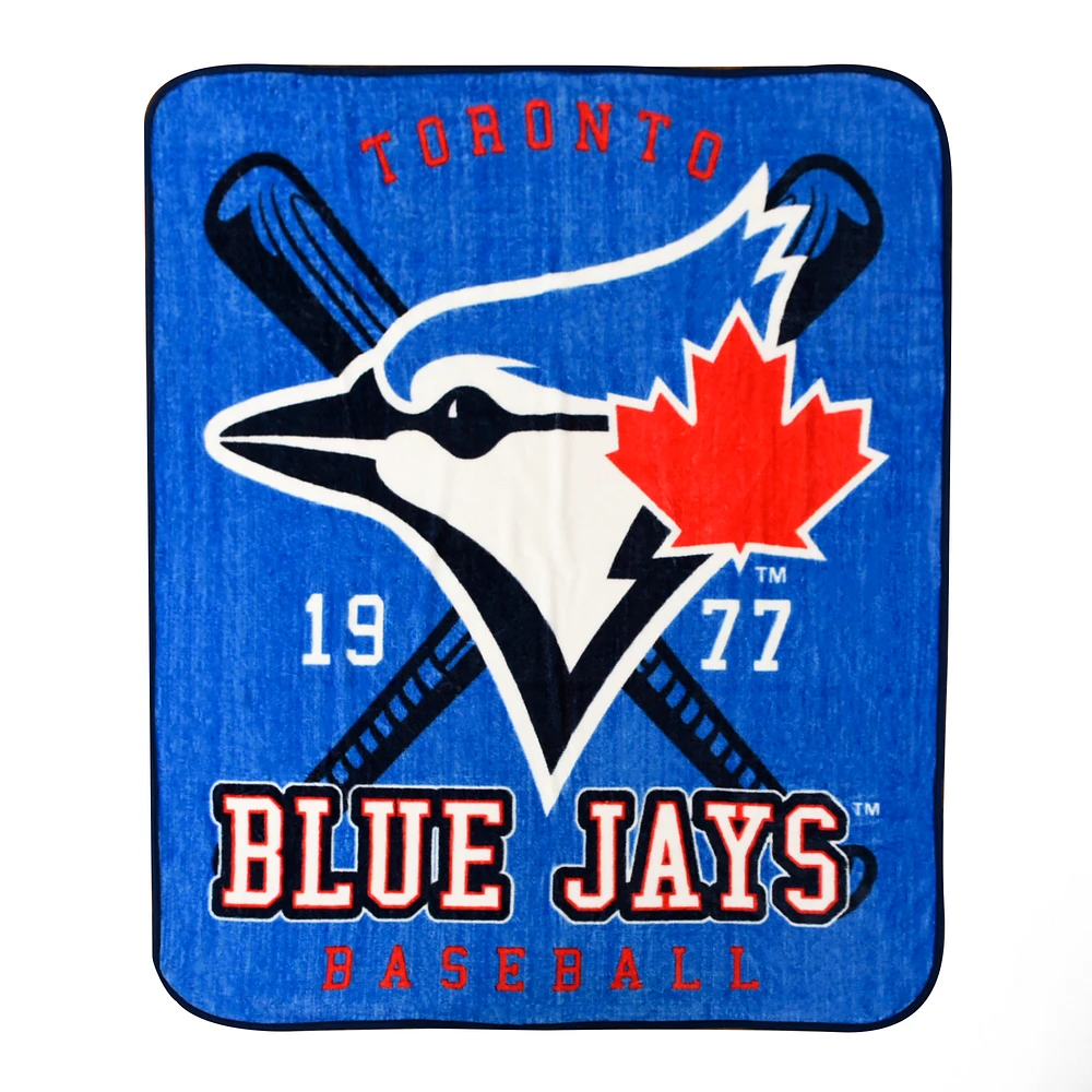 Toronto Blue Jays 50'' x 60'' Digital 1-Ply Plush Throw Blanket