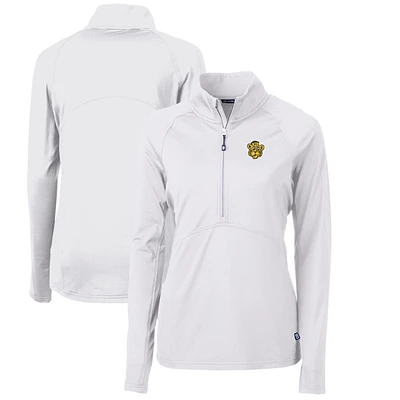 Women's Cutter & Buck Missouri Tigers Adapt Eco Knit Stretch Recycled Half-Zip Pullover Top