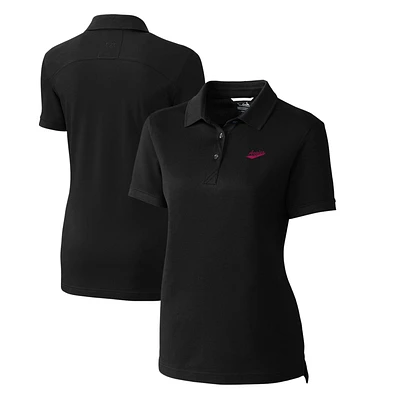 Women's Cutter & Buck Black New Mexico State Aggies Advantage Tri-Blend Pique Polo