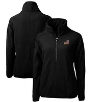 Women's Cutter & Buck Black Arizona State Sun Devils Cascade Eco Sherpa Fleece Half-Zip Pullover Jacket