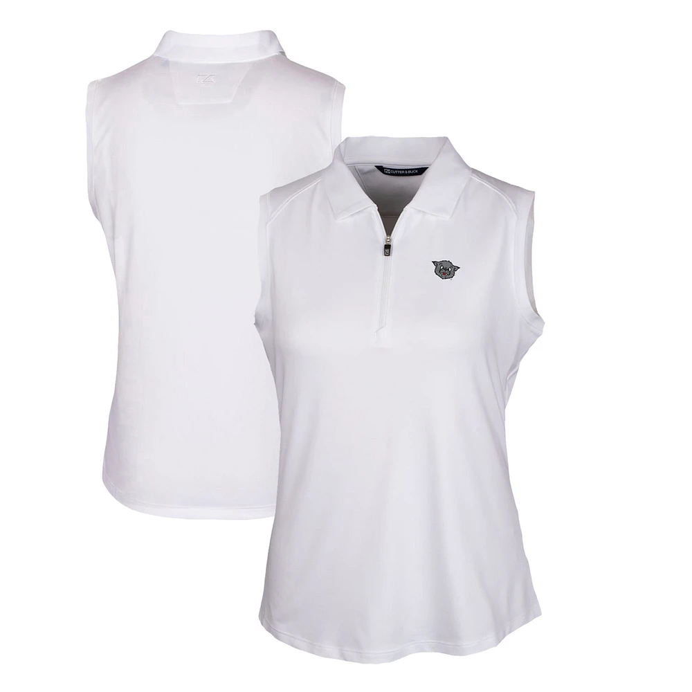 Women's Cutter & Buck White Cincinnati Bearcats Forge Stretch Sleeveless Polo