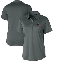 Women's Cutter & Buck Steel Delaware Fightin' Blue Hens Vault Prospect Textured Stretch Polo