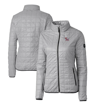 Women's Cutter & Buck Clemson Tigers Vault Rainier PrimaLoft Eco Insulated Full-Zip Puffer Jacket