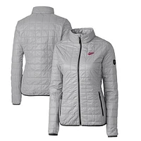 Women's Cutter & Buck New Mexico State Aggies Vault Rainier PrimaLoft Eco Insulated Full-Zip Puffer Jacket