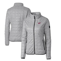 Women's Cutter & Buck New Mexico State Aggies Vault Rainier PrimaLoft Eco Insulated Full-Zip Puffer Jacket
