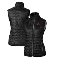 Women's Cutter & Buck Alabama Crimson Tide Vault Rainier PrimaLoft Eco Full-Zip Puffer Vest