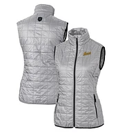 Women's Cutter & Buck George Mason Patriots Vault Rainier PrimaLoft Eco Full-Zip Puffer Vest