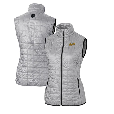 Women's Cutter & Buck George Mason Patriots Vault Rainier PrimaLoft Eco Full-Zip Puffer Vest