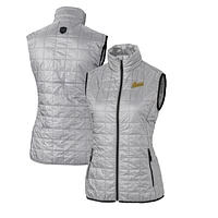 Women's Cutter & Buck George Mason Patriots Vault Rainier PrimaLoft Eco Full-Zip Puffer Vest