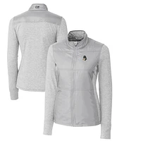 Women's Cutter & Buck Michigan State Spartans Vault Stealth Hybrid Quilted Full-Zip Jacket