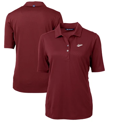 Women's Cutter & Buck Crimson New Mexico State Aggies Team Virtue Eco Pique Recycled Polo