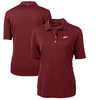 Women's Cutter & Buck Crimson New Mexico State Aggies Team Virtue Eco Pique Recycled Polo