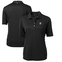 Women's Cutter & Buck Black Florida State Seminoles Team Virtue Eco Pique Recycled Polo