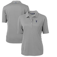 Women's Cutter & Buck Gray Villanova Wildcats Team Virtue Eco Pique Recycled Polo
