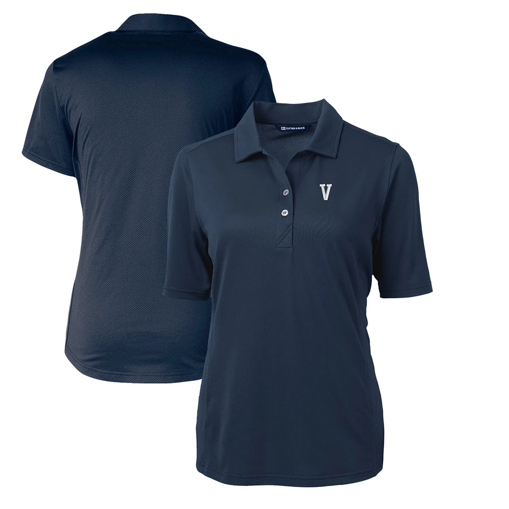 Women's Cutter & Buck Navy Villanova Wildcats Team Virtue Eco Pique Recycled Polo