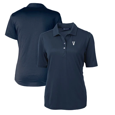 Women's Cutter & Buck Navy Villanova Wildcats Team Virtue Eco Pique Recycled Polo