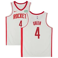 Jalen Green White Houston Rockets Autographed Nike 2021-22 Association Edition Swingman Jersey