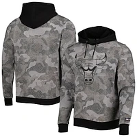 Men's Hugo Boss Black Chicago Bulls Camo Pullover Hoodie