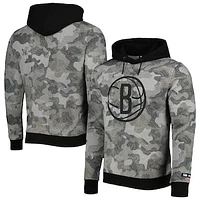 Men's Hugo Boss Black Brooklyn Nets Camo Pullover Hoodie