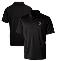 Men's Cutter & Buck Black New England Patriots Throwback Logo Big Tall Prospect Textured Stretch Polo