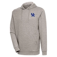 Men's Antigua Oatmeal Kentucky Wildcats Action Pullover Hoodie