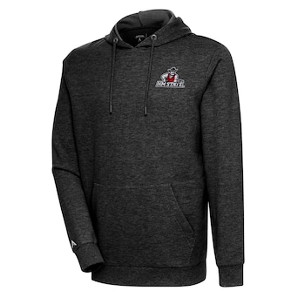 Men's Antigua Heather New Mexico State Aggies Action Pullover Hoodie