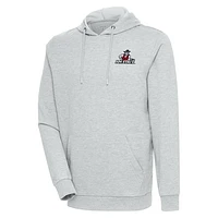 Men's Antigua Heather Gray New Mexico State Aggies Action Pullover Hoodie