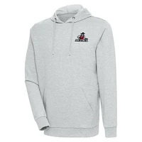 Men's Antigua Heather Gray New Mexico State Aggies Action Pullover Hoodie