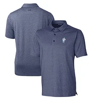 Men's Cutter & Buck Blue Houston Oilers Throwback Logo Forge Heathered Stretch Polo