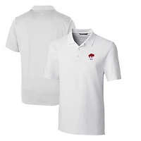 Men's Cutter & Buck White Buffalo Bills Throwback Logo Forge Stretch Polo