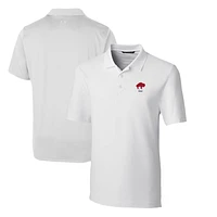 Men's Cutter & Buck White Buffalo Bills Throwback Logo Forge Stretch Polo