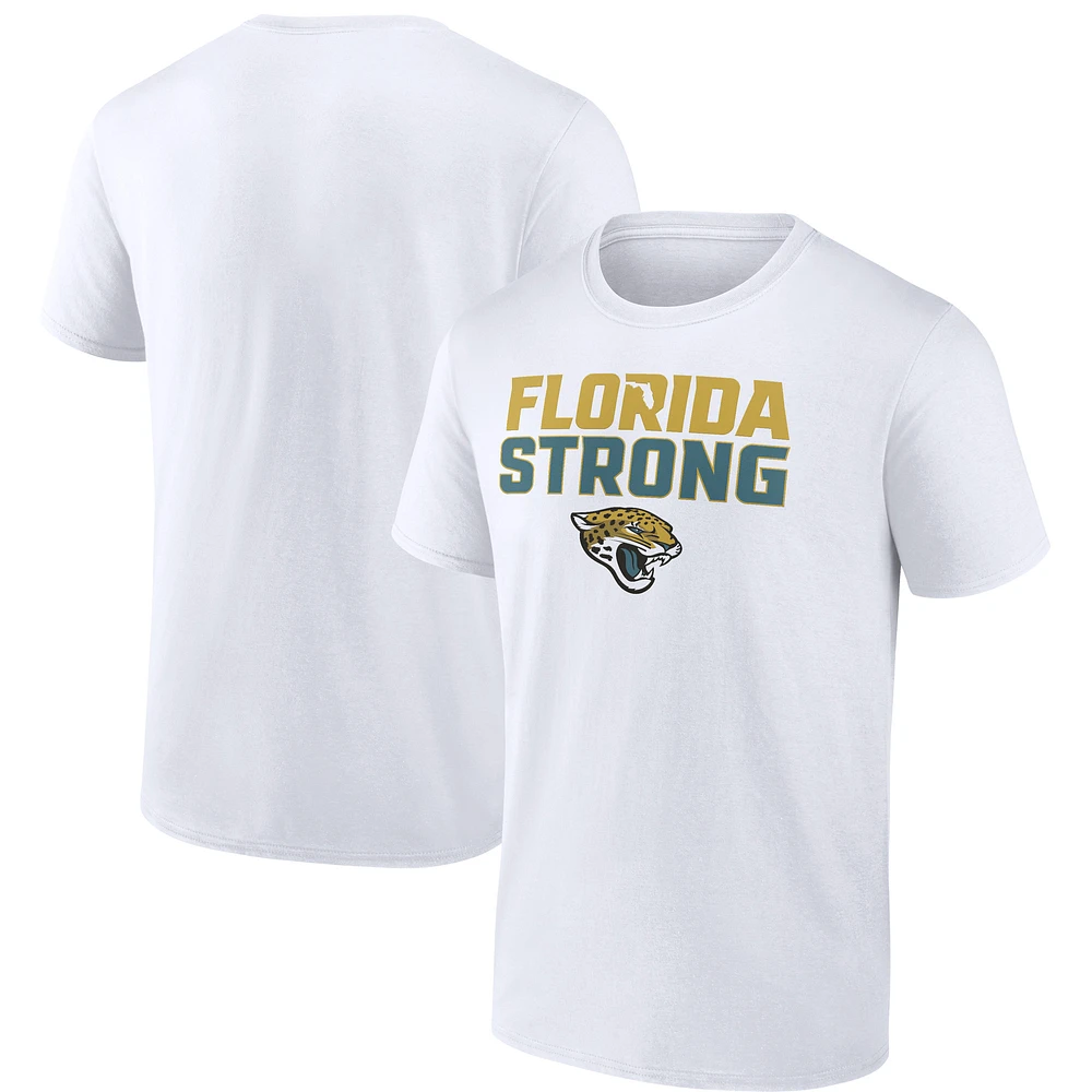 Men's Fanatics White Jacksonville Jaguars Florida Strong T-Shirt