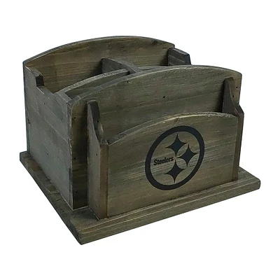 Imperial Pittsburgh Steelers Rustic Desk Organizer
