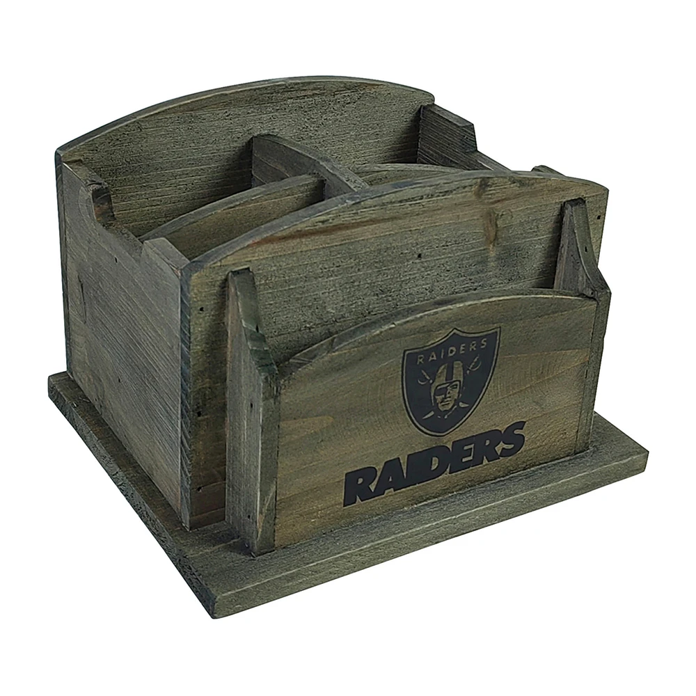 Imperial Las Vegas Raiders Rustic Desk Organizer